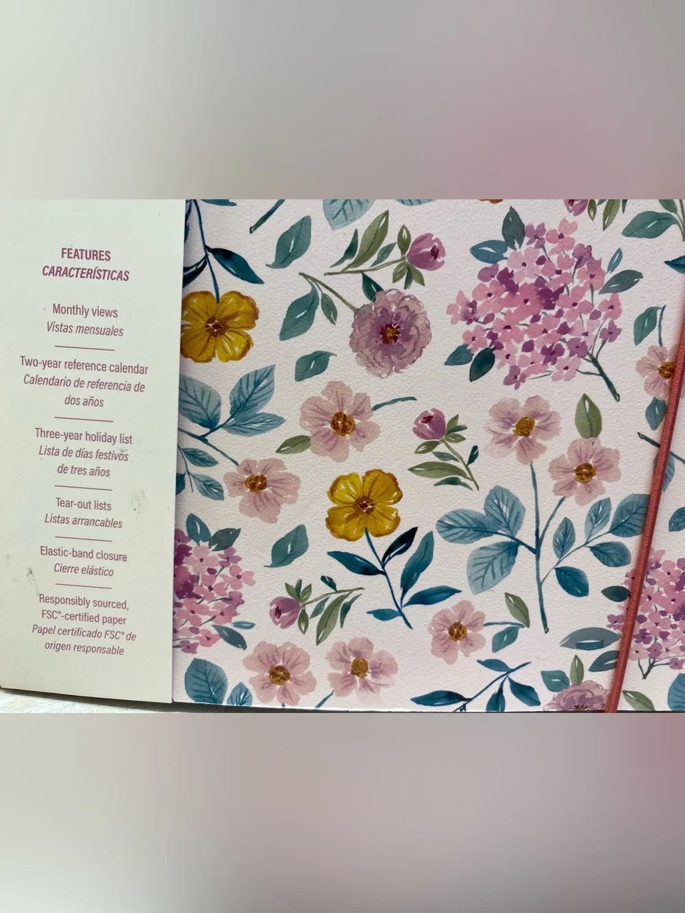 OCS❤️2027 Monthly Planner 17-month  Pink Floral NWT